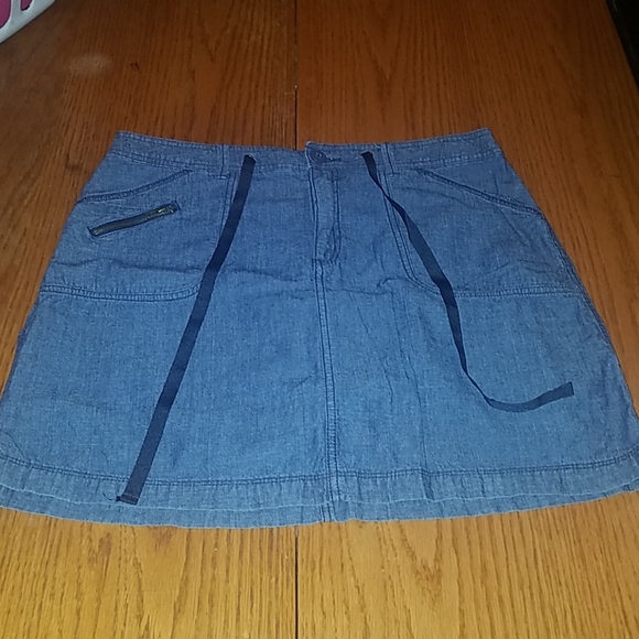 White Stag Pants - White Stag 12 Jean Skort with Tie